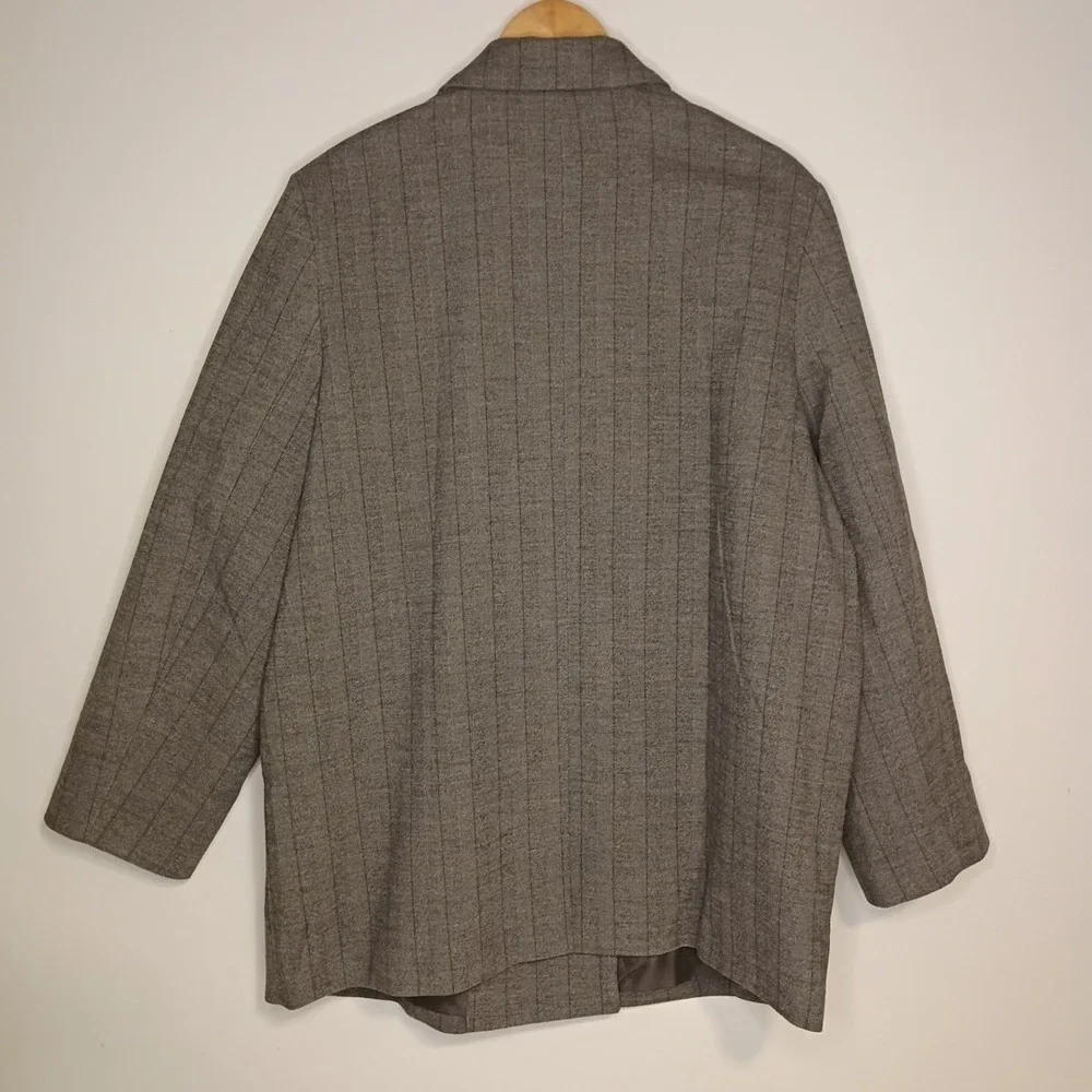 NWT Old Navy Blazer Mens XL Gray‎ Herringbone Double Breasted Sport Coat Jacket